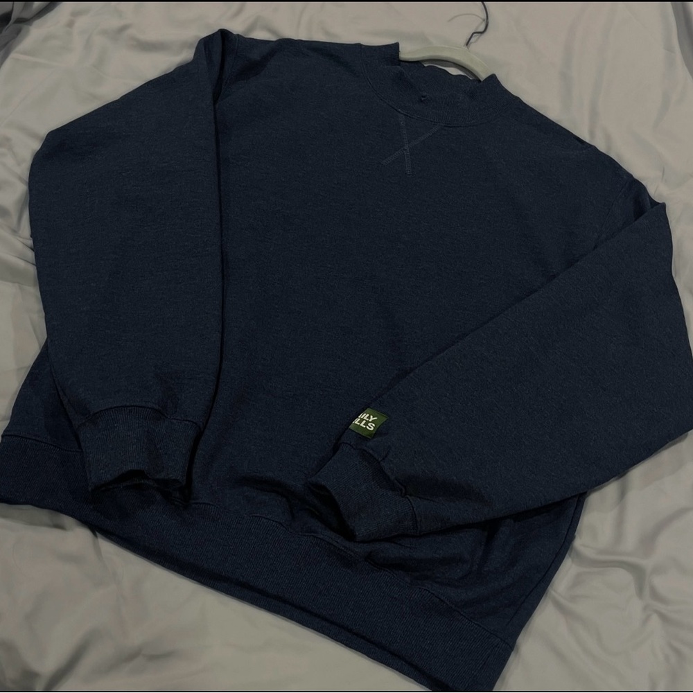 Daily Drills Denim Fleece Vintage Crew